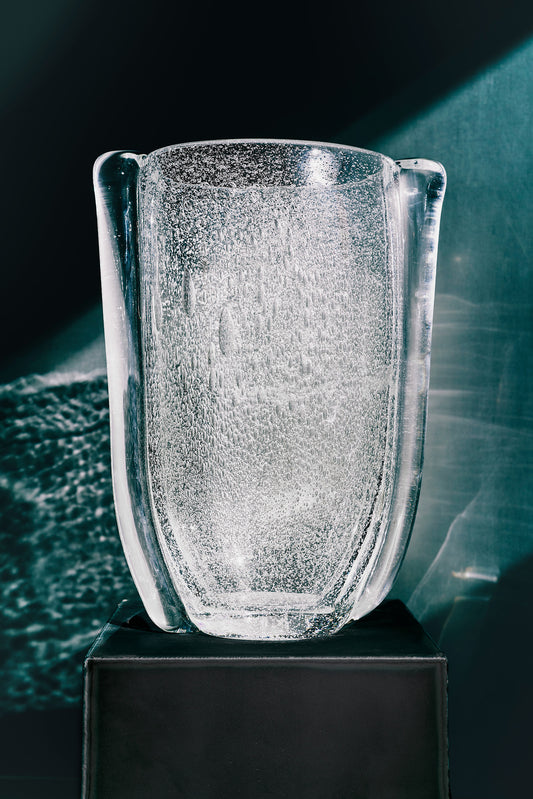 AMPHORA GLASS VASE