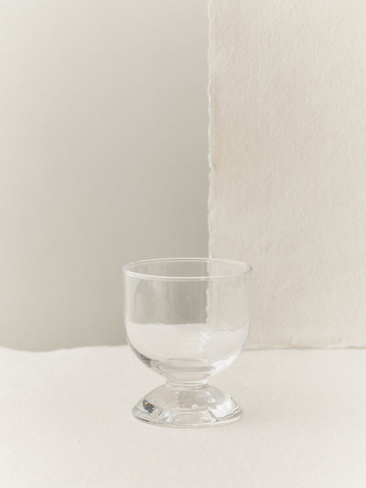 BUBBLE GLASS WATER LOW, PLAIN TOP