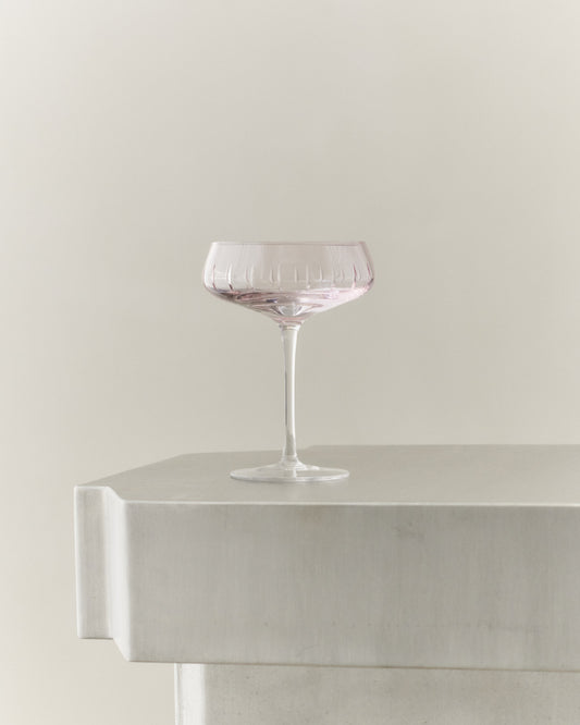 CHAMPAGNE COUPE SINGLE CUT - SET OF 4